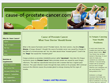 Tablet Screenshot of cause-of-prostate-cancer.com